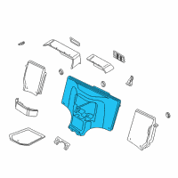 OEM BMW Z3 Rear Oddments Box Diagram - 51-46-8-400-131