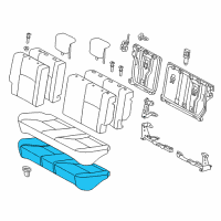 OEM Toyota Yaris Seat Cushion Pad Diagram - 71503-0D630