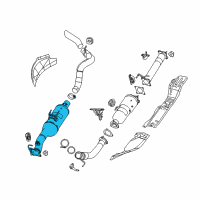 OEM 2018 Ram 3500 Catalytic Converter Diagram - 68371834AA