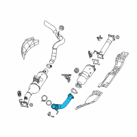 OEM Ram 2500 Front Exhaust Pipe Diagram - 68087104AH