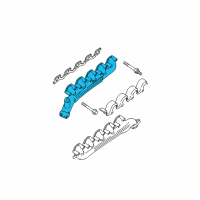 OEM Dodge Ram 3500 Exhaust Manifold Diagram - 53032146AC