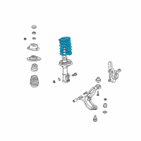 OEM 1998 Hyundai Accent Spring-Front Diagram - 54630-25050