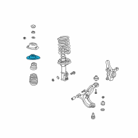 OEM 1995 Hyundai Accent Front Spring Seat Assembly Diagram - 54620-22000