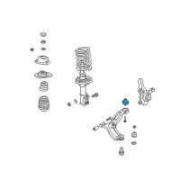 OEM 2004 Hyundai Accent Bush-Front Lower Arm"G" Diagram - 54555-25000