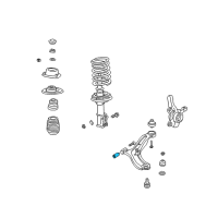 OEM 2001 Hyundai Accent Bush-Front Lower Arm"A" Diagram - 54551-25000