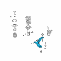 OEM Hyundai Accent Arm Complete-Lower, LH Diagram - 54500-25000