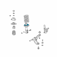 OEM 2005 Hyundai Accent Front Spring Pad, Lower Diagram - 54633-22001