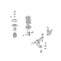 OEM 2000 Hyundai Accent Bolt Diagram - 54559-25000