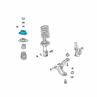 OEM 2005 Hyundai Accent Insulator Assembly-Strut Diagram - 54610-25000