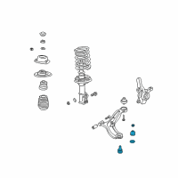 OEM Hyundai Accent Ball Joint Kit-Suspension Lower Arm Diagram - 54503-25A00