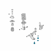 OEM 2001 Hyundai Accent Ball Joint Kit-Suspension Lower Arm Diagram - 54503-25A00