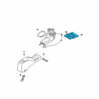 OEM 2002 Kia Rio Cup Holder Assembly Diagram - 0K30A6439XA