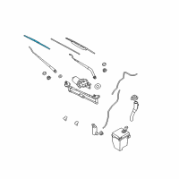 OEM 1992 Hyundai Excel WIPER Blade 16 Diagram - 99H09-AKA16-C