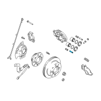 OEM 1999 Chrysler LHS Sleeve-Disc Brake CALIPER Diagram - 5018238AB