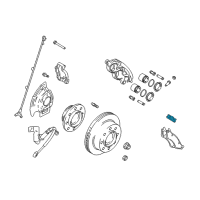 OEM 2003 Dodge Ram 3500 Clamp-Brake Anti-RATTLE Diagram - 5066246AA