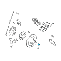 OEM 2007 Dodge Ram 2500 Nut-Axle Hub Diagram - 5086660AA