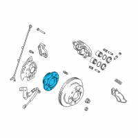 OEM 2005 Dodge Ram 2500 Front Disc Brake Hub And Bearing Diagram - 52010206AD