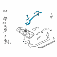 OEM 2010 Kia Forte Filler Neck & Hose Assembly Diagram - 310301M500