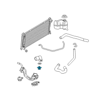 OEM 1992 Ford Crown Victoria Thermostat Diagram - 7L3Z-8575-E