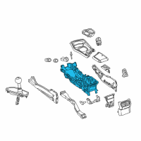 OEM 2017 Dodge Challenger Console-Floor Console Diagram - 68260030AB