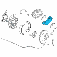 OEM 2016 GMC Sierra 3500 HD Caliper Support Diagram - 20909263