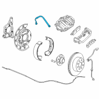 OEM 2017 Chevrolet Silverado 2500 HD Brake Hose Diagram - 84183653