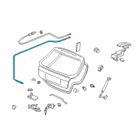 OEM 1996 Honda Civic Cable, Tailgate Opener (LH) Diagram - 74830-S00-A01