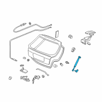 OEM 1997 Honda Civic Stay Set, Passenger Side Diagram - 04741-S03-901