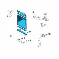 OEM Scion Radiator Assembly Diagram - 16400-21381