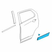 OEM 2018 Chevrolet Equinox Lower Molding Diagram - 84853273