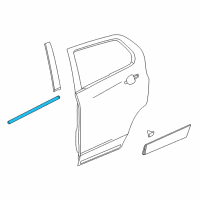 OEM 2019 Chevrolet Equinox Belt Molding Diagram - 84636206