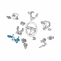 OEM Honda Switch Assembly Diagram - 36770-TM8-A21