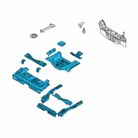 OEM Pontiac G3 Floor Pan Assembly Diagram - 96813453