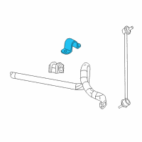 OEM 2010 Chrysler Sebring RETAINER-STABILIZER Bar GROMMET Diagram - 5105566AA