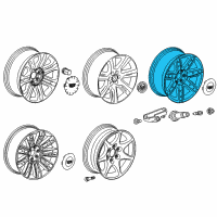 OEM Cadillac Escalade Wheel Diagram - 84497729