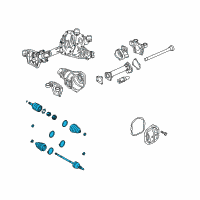 OEM 2005 Chevrolet Colorado Axle Assembly Diagram - 88964475