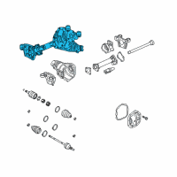 OEM 2012 GMC Canyon Front Axle Assembly (3.73 Ratio) Diagram - 20849983