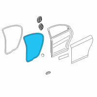 OEM Chevrolet Volt Door Weatherstrip Diagram - 22960753
