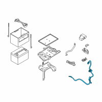 OEM 2011 Nissan Murano Cable Assy-Battery Earth Diagram - 24080-1AA0A