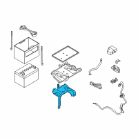 OEM 2010 Nissan Murano Bracket-Battery Support Diagram - 64160-1AA0A