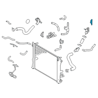 OEM 2022 Lexus ES300h Coolant Pipe Seal Diagram - 1634125010