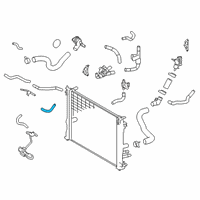 OEM 2022 Toyota Highlander By-Pass Hose Diagram - 16282-25040