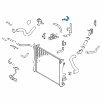 OEM 2020 Toyota Camry By-Pass Hose Diagram - 16283-25020