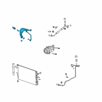 OEM GMC Terrain Front Pressure Hose Diagram - 22955271