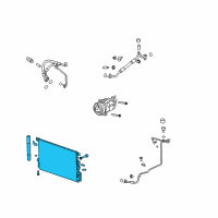 OEM 2017 Chevrolet Equinox Condenser Diagram - 23400197