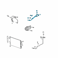 OEM 2016 Chevrolet Equinox Rear Pressure Hose Diagram - 22877478