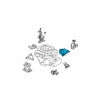 OEM 2005 Acura MDX Bracket, Rear Engine Mounting Diagram - 50827-S9V-A01