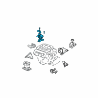 OEM 2003 Acura MDX Rubber Assembly, Engine Side Mounting Diagram - 50820-S3V-A91