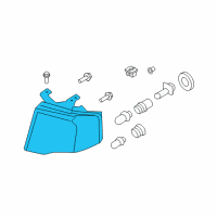 OEM 2011 Ford Expedition Composite Headlamp Diagram - 7L1Z-13008-BB