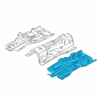 OEM 2016 Infiniti QX50 Floor-Front, LH Diagram - G4321-5UBMA